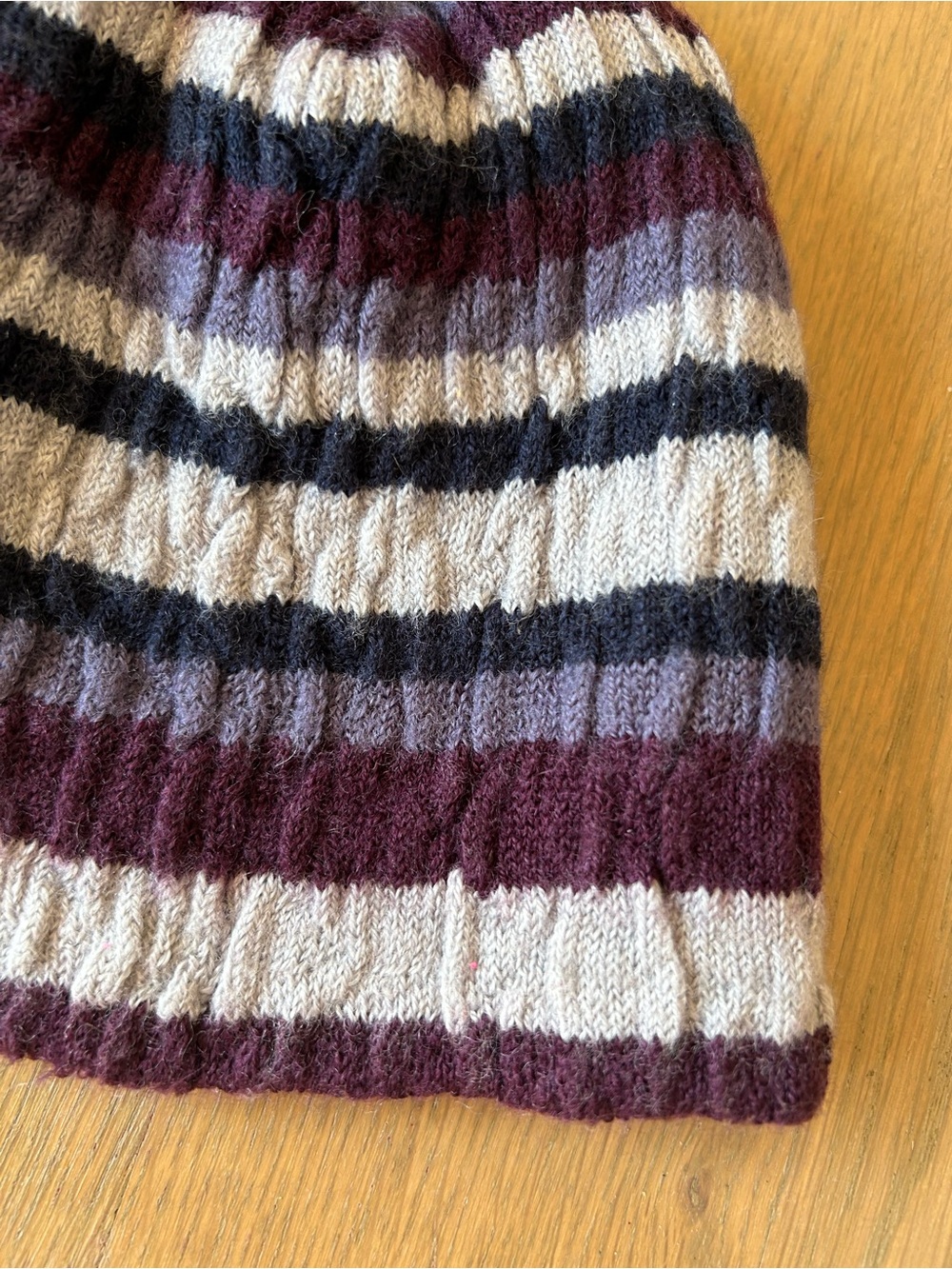 Smartwool Striped Chevron Merino Wool Knit Beanie Hat - Picture 7 of 10